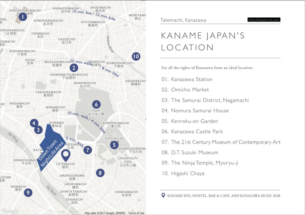 Kaname Hostel Kanazawa Esterno foto